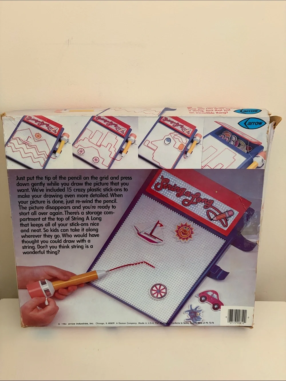 Arrow String A Long Kids Peg Art Board